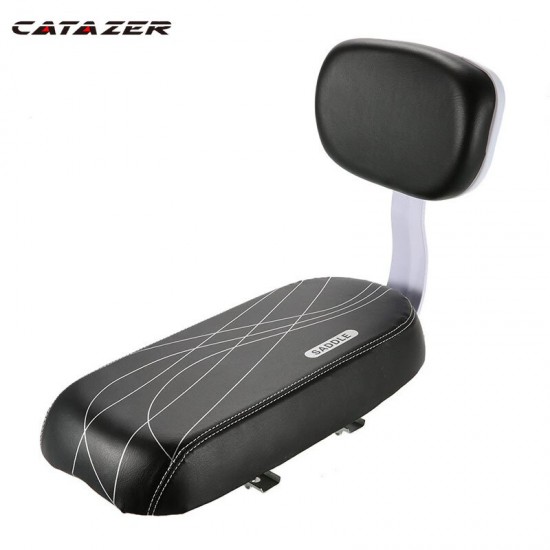 Bicycle Back Seat Bicycle Child Seat Cover Bike Rack Rest Cushion with Back Saddle Cycle Accessories Parts Bicycle PU Leather