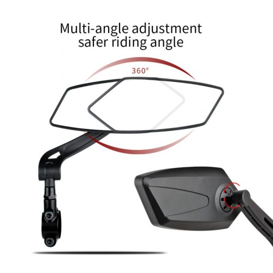 Bicycle Rear View Mirror Bike Cycling Wide Range Back Sight Reflector Adjustable Left Right Mirrors Bicycle Accessories