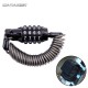 Bike Anti-theft Helmet Lock 4 Digit Password Bicycle Lock for Scooter Motorcycles Cycling Safety Portable Bike Spring Cable Lock
