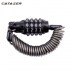 Bike Anti-theft Helmet Lock 4 Digit Password Bicycle Lock for Scooter Motorcycles Cycling Safety Portable Bike Spring Cable Lock