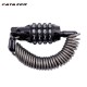Bike Anti-theft Helmet Lock 4 Digit Password Bicycle Lock for Scooter Motorcycles Cycling Safety Portable Bike Spring Cable Lock