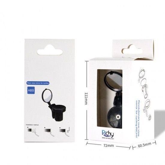 Bicycle Bar End Mirror Mini Adjustable Rearview Mirror for Road Bikes Rotate Racing Bicycle Side Handlebar Plug Safety Mirror