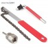 Bicycle Integrated Axle Tool 8mm Hexagon Socket with 4 Square Cap 2 Wrench Flywheel Tool Bicycle Sprocket Removal Tools