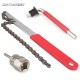 Bicycle Integrated Axle Tool 8mm Hexagon Socket with 4 Square Cap 2 Wrench Flywheel Tool Bicycle Sprocket Removal Tools
