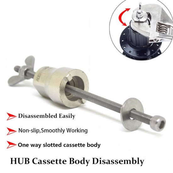 Bicycle Hub Disassembly Tool Mountain Road Bike Slip Remove Repair Free Hub Tool Bearing Slotted Sleeve Bike Casstte Body Mount