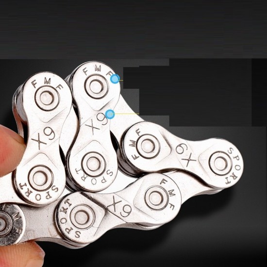 8/9 Speed Bicycle Chain 116L 6/7/8S/9s Silver Chain for MTB Mountain Bike Road