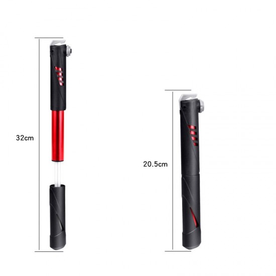 Fiets Luchtpomp Mini Draagbare Fietsen Hand Tire Inflator Air Compressor Hight Druk Bal Dubbele Road Bike Mount Fiets Pomp