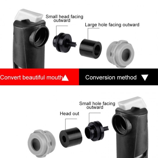 Fiets Luchtpomp Mini Draagbare Fietsen Hand Tire Inflator Air Compressor Hight Druk Bal Dubbele Road Bike Mount Fiets Pomp