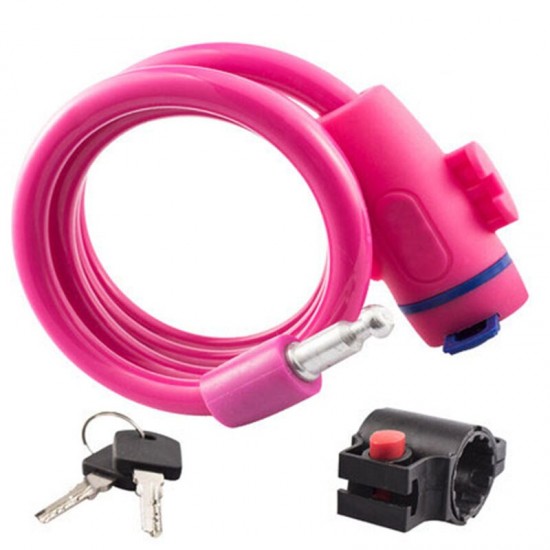 Bike Lock with Keys Hamburg-Lock Alloy Anti-Theft Strong Security Bicycle Chain Lock Mount Bracket Bike Lock