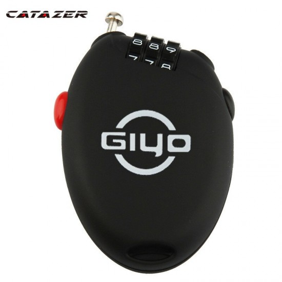 Fiets Multi Functie Mini Kabelslot Fiets 3 Digit Wachtwoord Coded Anti Diefstal Intrekbare Draad Lijn Lock Voor Fietsen Bagage 0.3