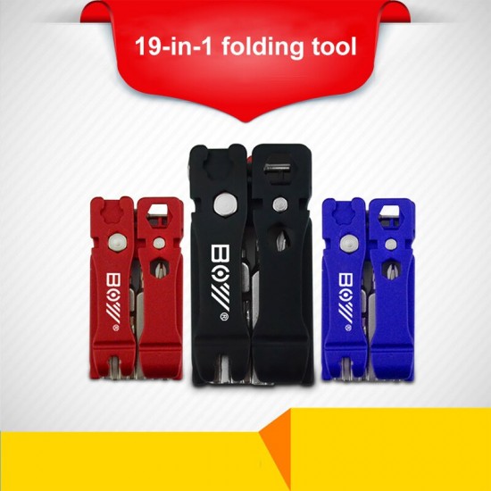 Bicycle Multi Repair Tools 19 In 1 Portable Bike Cycling Set Kit Foldable Hex Key Mountain Cycling Bike Tools Multi Kit