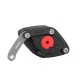 Bicycle Foldable Lock W/ Bracket Mount on Bike Handy Pocket Key Storage Lock Type Safe Zinc Alloy Steel Locking