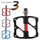 Bike Pedal 3 Bearings Anti-slip Ultralight CNC MTB Mountain Bike Pedal Sealed Bearing Pedals Bicycle Accessories Bicycle Pedal