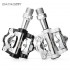 Bicycle Pedal Aluminum Alloy MTB Mountain Bike Pedals Sealed Bearing Non-Clips Pedal Self-locking Pedal SPD Bicycle Pedals