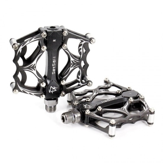 Bicycle Pedal On 3 Bearings Bike Pedal Anti-slip Ultralight CNC MTB Mountain Bike Pedal Cycling Parts Sealed Bearing Pedals