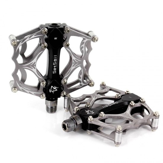 Bicycle Pedal On 3 Bearings Bike Pedal Anti-slip Ultralight CNC MTB Mountain Bike Pedal Cycling Parts Sealed Bearing Pedals