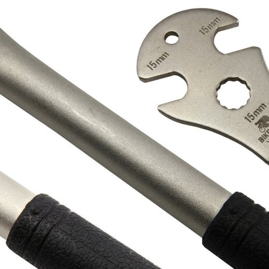 Bicycle Pedal Wrench Tool Spanner 15mm Alloy Steel Long Handle Repair Tool For Road Bike Mtb Mountain Cycling Pedal Mount Tool