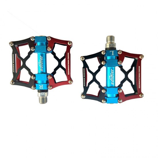 Bike Pedals For MTB Mountain Road Bicycle Pedals Anti-Slip Ultralight Aluminum 3 Ball Bearing Cycling Bicycle Pedals