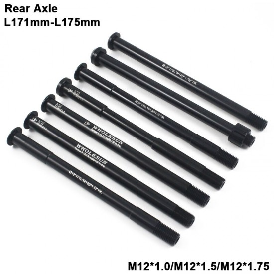 Bicycle Thru Axle Bike Quick Release Hubs Tube Shaft Skewers Rear Axle 171/173/175mm * M12x1.0 M12x1.5 M12x1.75 Bike Thru Axle