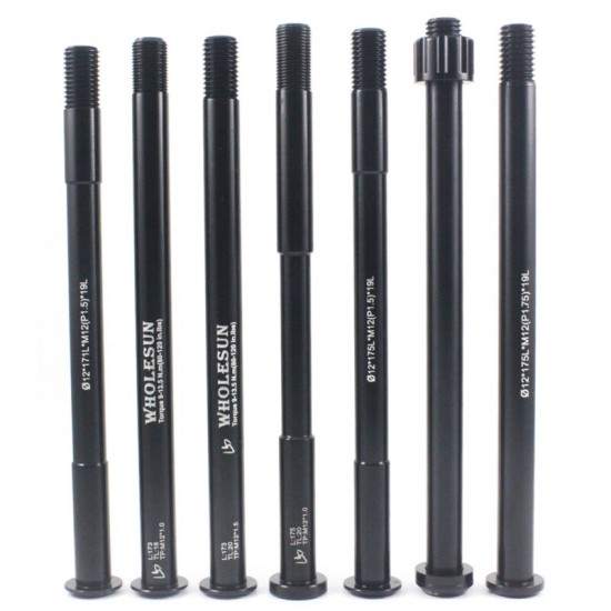 Bicycle Thru Axle Bike Quick Release Hubs Tube Shaft Skewers Rear Axle 171/173/175mm * M12x1.0 M12x1.5 M12x1.75 Bike Thru Axle