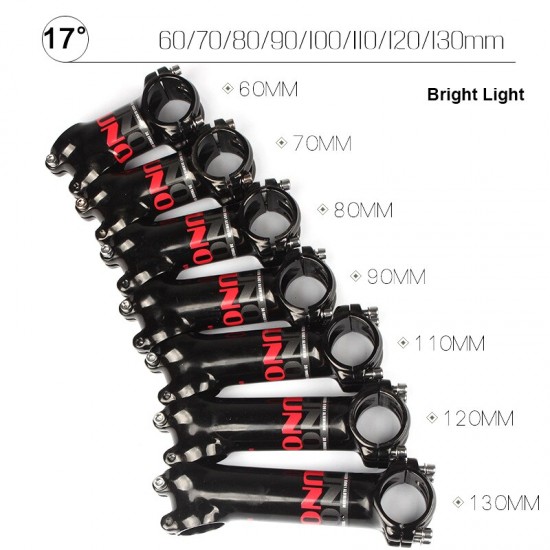 Bicycle Stem 7/17 Degree 60/70/80/90/100/110/120/130mm Alluminum Alloy Bike Stem for Raod Mountain Bike Bicycle Handlebar Stem