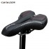 Bike Saddle Silicone Cushion PU Leather Surface Silica Filled Gel Comfortable Cycling Seat Shockproof Bicycle Saddle