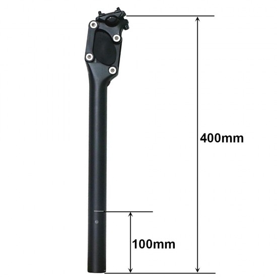 Bicycle Seat Post 27.2/28.6/30.0/30.4/30.9/31.6mm * 350mm MTB Shock Absorber Seat Post Mountain Bike Seat Tube