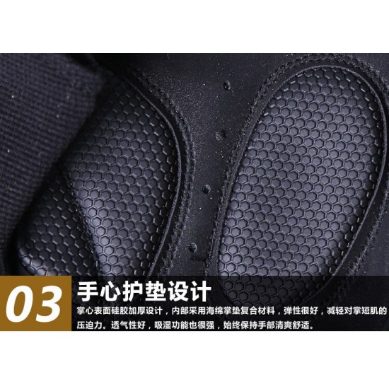 Fietsen Anti-Slip Anti-Zweet Mannen Vrouwen Half Vinger Handschoenen Ademend Anti-Shock Sport Handschoenen Mtb Bike fiets Handschoen