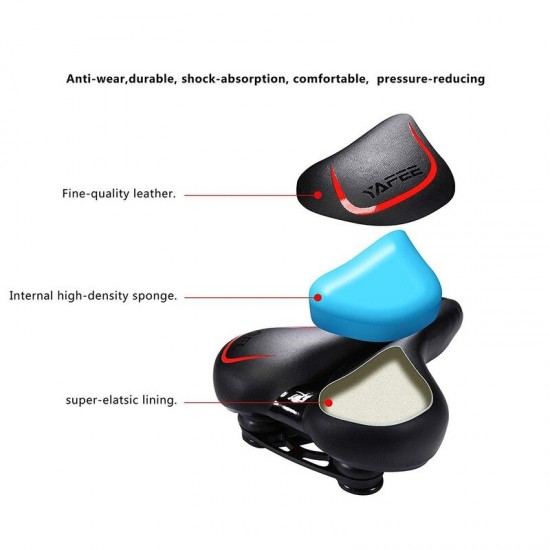 Cycling Saddle Big Butt Silicone Bicycle Seat Cool Lightweight Breathable Bicycle Accessories