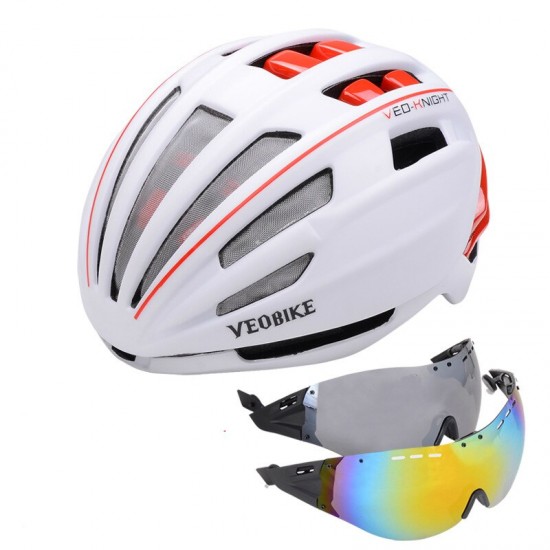 Cycling Helmet Safety Women Men Ultralight Mountain Road Bike MTB Windproof 2 Glasses Bicycle Accessories Racing Casco Ciclismo