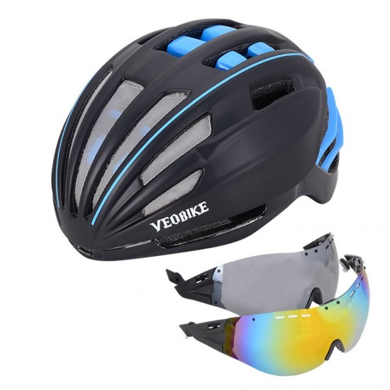 Cycling Helmet Safety Women Men Ultralight Mountain Road Bike MTB Windproof 2 Glasses Bicycle Accessories Racing Casco Ciclismo
