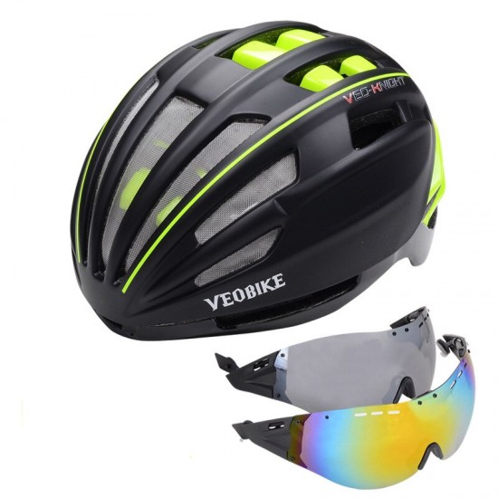 Cycling Helmet Safety Women Men Ultralight Mountain Road Bike MTB Windproof 2 Glasses Bicycle Accessories Racing Casco Ciclismo