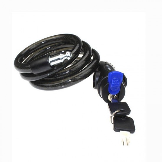 Bicycle Lock Key Anti-theft Security MTB Pad Lock Mountain Bike Wire Road Bike Safety Cable Lock Bicycle Protection Motorcycle