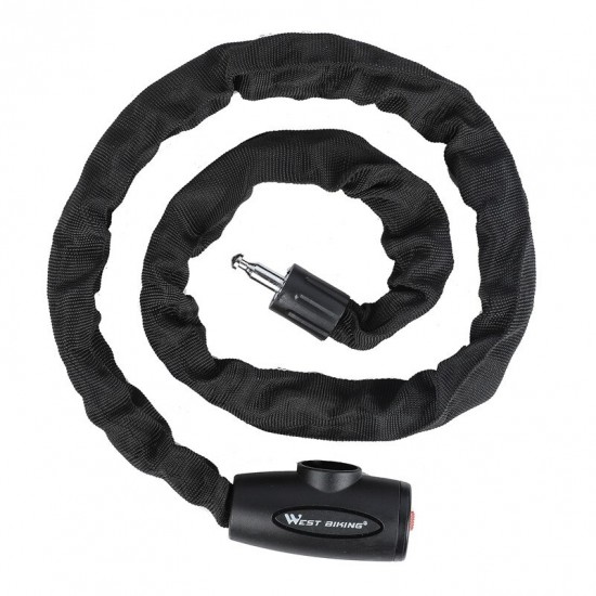 Bicycle Lock Steel Anti-Theft Bike Chain Lock Security Reinforced Cycling Chain Lock Motorcycle Bicycle Accessories