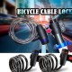 Bicycle Lock Secure Keys Bike Cable Lock with Mounting Bracket Universal Anti-Theft Bike Bicycle Lock Stainless Steel Cable