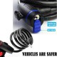Bicycle Lock Secure Keys Bike Cable Lock with Mounting Bracket Universal Anti-Theft Bike Bicycle Lock Stainless Steel Cable