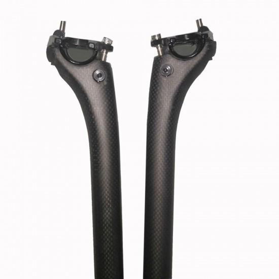 Bicycle Seat Posts Carbon Fiber Road/Mtb 3K Gloss/Matte Offset Seat Post 25.4/27.2/30.8/31.6 Ultra-light Bicycle Seatpost