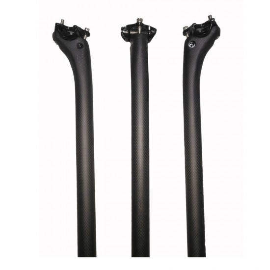 Bicycle Seat Posts Carbon Fiber Road/Mtb 3K Gloss/Matte Offset Seat Post 25.4/27.2/30.8/31.6 Ultra-light Bicycle Seatpost