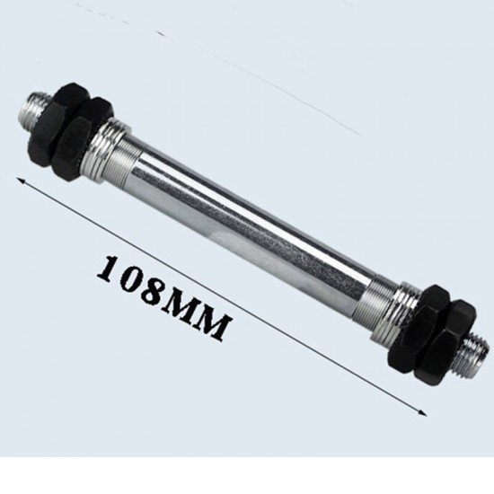 Bicycle Wheel Hub Axle Front Rear Steel Hollow Spindle Shaft Vintage M10 X 145mm 108mm 3/8" for Fixie BMX MTB E BIKE Road Skewer