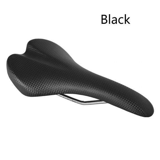 Bicycle Saddle PVC Leather Mountain Road Bike Saddle Soft Comfortable Bike Cycling Seat 2 Color Bicycle Part Bicycle Seat