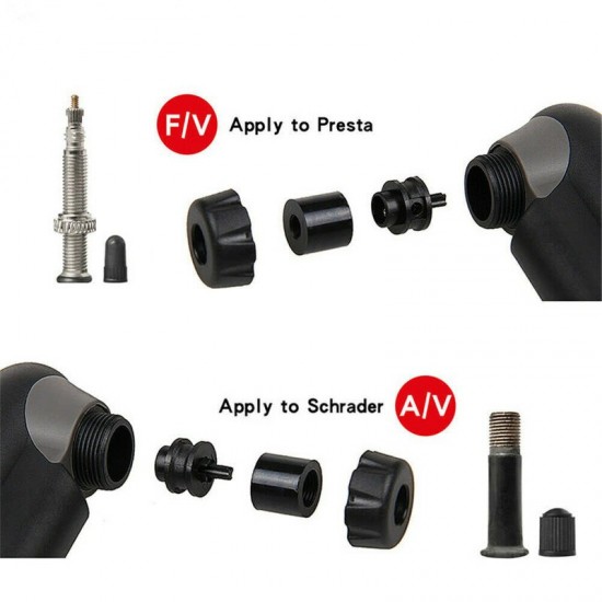 GP-40-41S 105g Mtb Road Bike Bicycle Pump Barometer Gauge 120 Psi High Pressure Mini Ball Cycling Air Hand Pump Tire Inflator