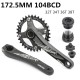 Mountain Bike Crank Hollow One-piece Crankset CNC GXP Direct-mounted Crankset Crank 32 34 36 38T