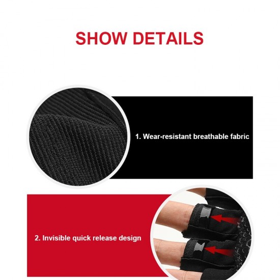 Half Vinger Fiets Handschoenen Mannen Fitness Fitness Polsen Outdoor Sport Oefening Ademend Antislip Handschoenen