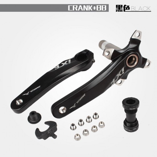 Mountain Road Bicycle Hollow Integrated Crank 104 BCD Single Speed Chainring Left and Right Crank 68-73mm BB 9-10 Speed Crankset