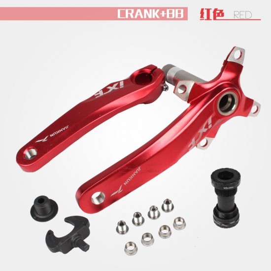 Mountain Road Bicycle Hollow Integrated Crank 104 BCD Single Speed Chainring Left and Right Crank 68-73mm BB 9-10 Speed Crankset