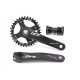 Mountain Road Bicycle Hollow Integrated Crank 104 BCD Single Speed Chainring Left and Right Crank 68-73mm BB 9-10 Speed Crankset
