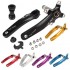 Mountain Road Bicycle Hollow Integrated Crank 104 BCD Single Speed Chainring Left and Right Crank 68-73mm BB 9-10 Speed Crankset