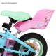 Child Bicycle Accessories Doll Seat Toy Basket Muppet Back Seat Doll Seat for Kid Bike with Decorate Yourself Stickers