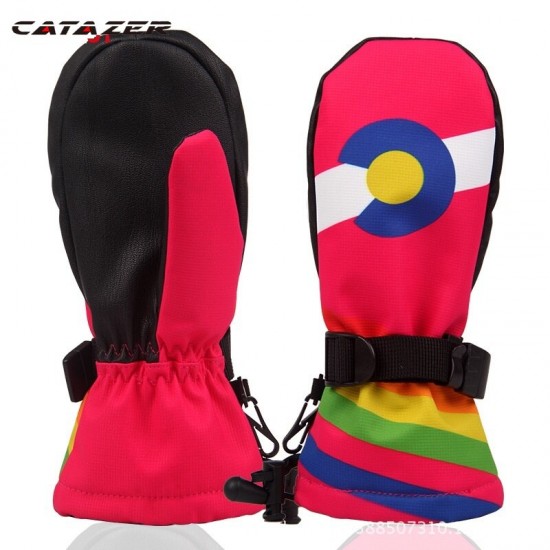 Kinderen Ski Handschoenen Waterdichte Warme Winter Kinderen Handschoenen Winddicht Jongens Meisjes Skiën Snowboard Wanten Kind Sport