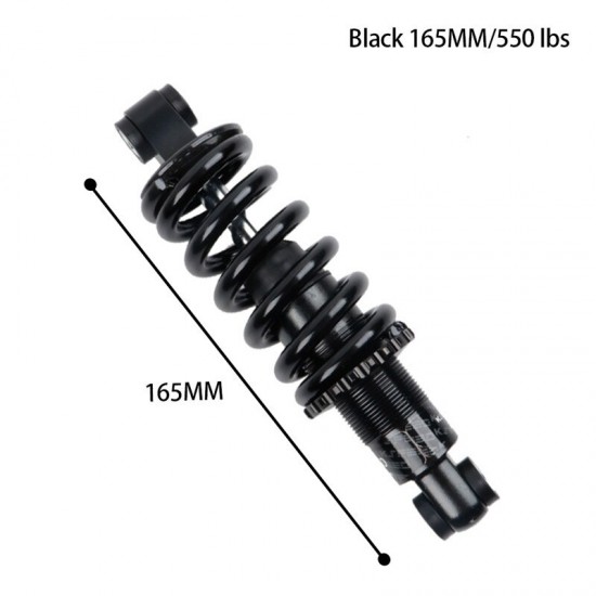 Rear shock absorber 165mm*550/650lbs for mountain bike suspension spring shock absorber for road bike bicycle accessories